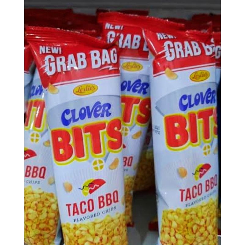 3 Pieces Clover Bits Grab Bag 25g Taco Barbecue Pinoy Chichirya 90s