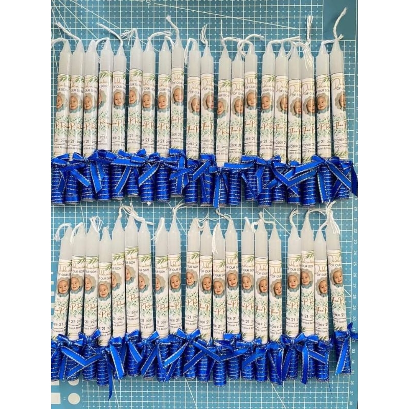 Personalized Candle for Baptismal / Christening / Dedication / Debut