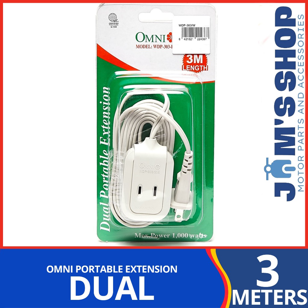 OMNI 3Meter Dual Portable Extension Shopee Philippines