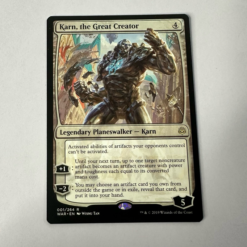 KARN, THE GREAT CREATOR | RVR | LEGENDARY PLANESWALKER | COLORLESS | MTG  MAGIC THE GATHERING | Shopee Philippines