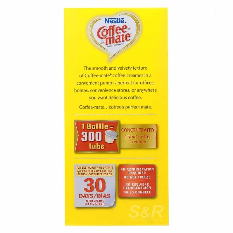 CoffeeMate Hazelnut Concentrated Creamer Pump 1.5L Shopee Philippines