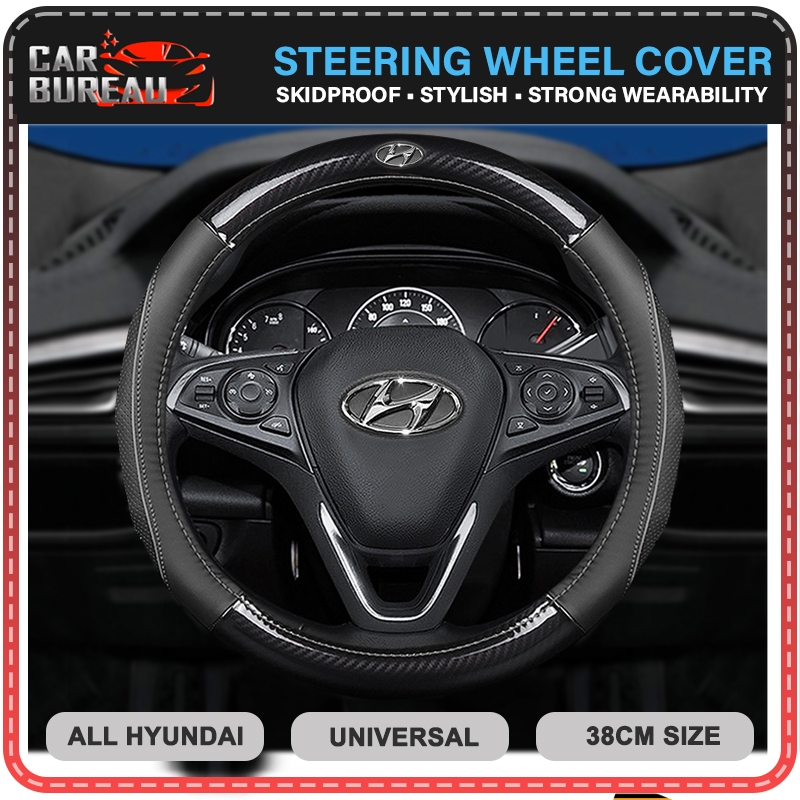 Hyundai Car Steering Wheel Cover 38cm Premium Steering Wheel PVC Type