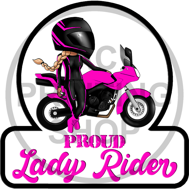 Proud Lady Rider Motor Sticker Waterproof Shopee Philippines