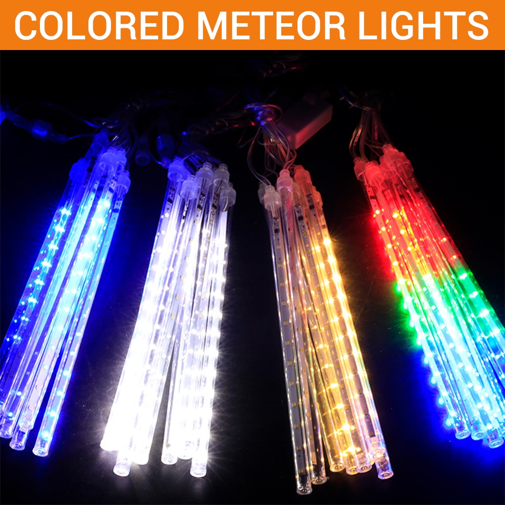50/30cmLED Meteor Shower String Lights Waterproof Garden Falling ...