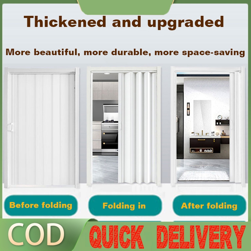 Kitchen Partition Sliding Door Folding PVC Door Accordion Door Folding