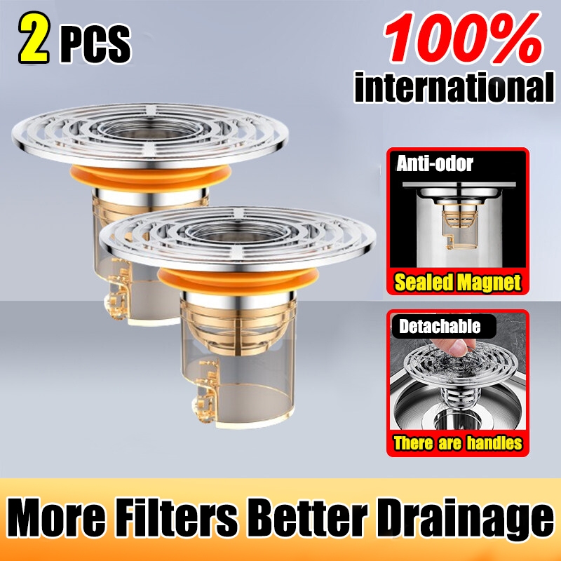 ABS Magnetic Floor Drain Universal Bathroom Insect Odor Resistant Trap ...
