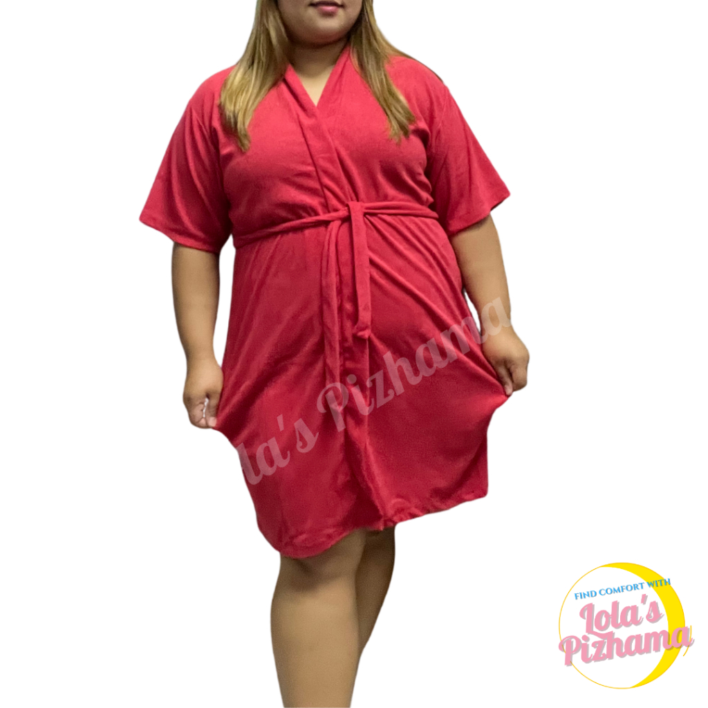 BATHROBE COTTON TOWEL UNISEX FIT UP TO 3XL PLUS SIZE BATH ROBE QUICK