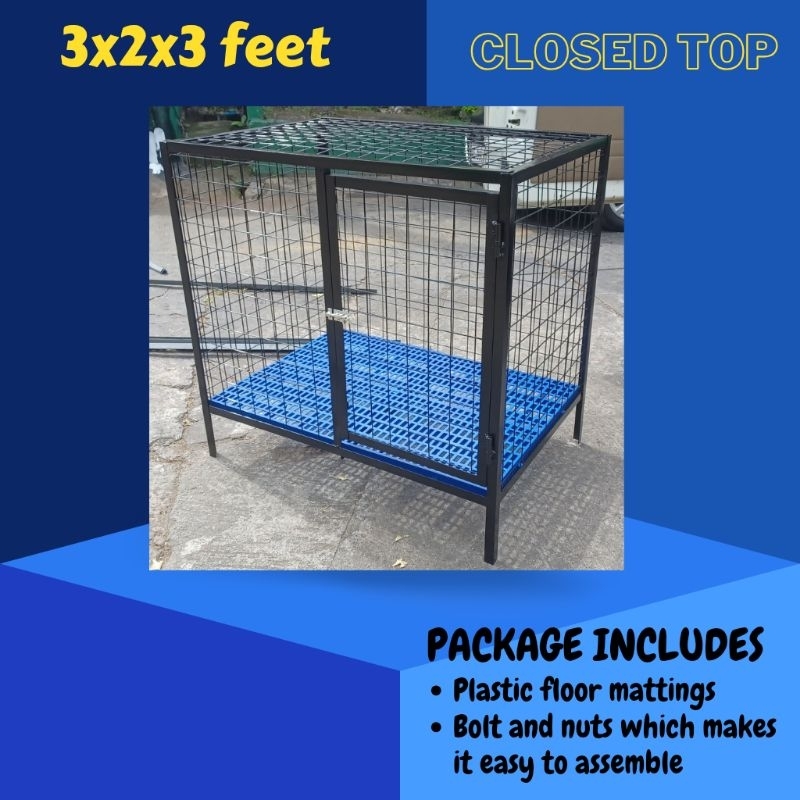 Dog Cage 3x2x3 in feet closed or roof