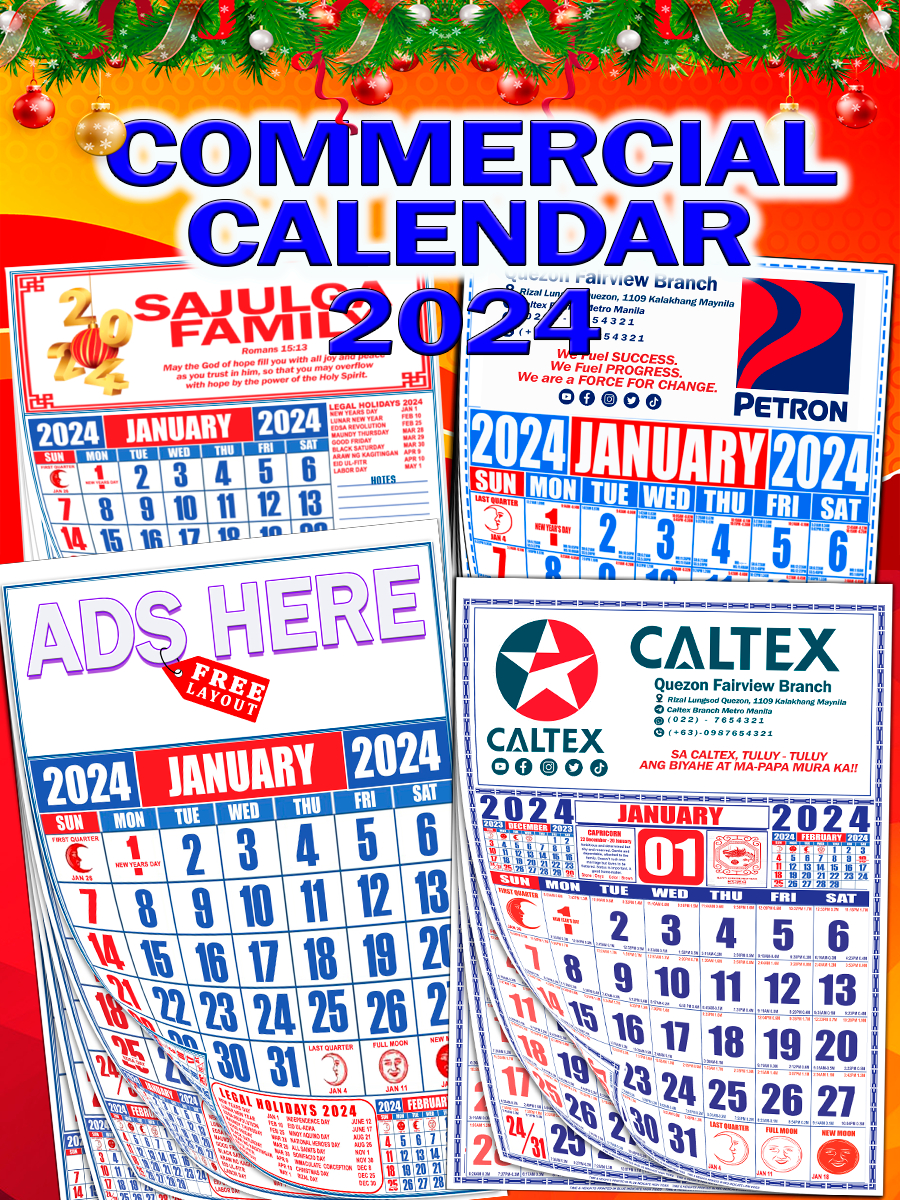 100pcs BULK ORDER 2025 COMMERCIAL CALENDAR with METAL SLIDES