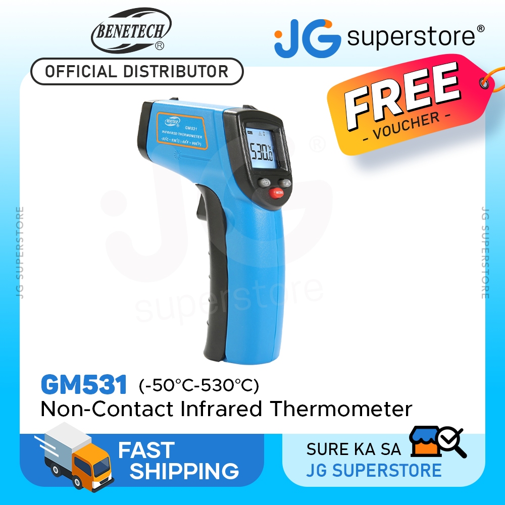 Benetech GM531 Self-Calibrating Non-Contact Infrared (-50°-530°C ...
