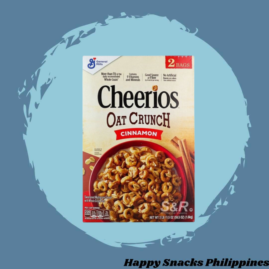 Cheerios Oat Crunch Cinnamon Cereal (800g x 2pcs) Shopee Philippines