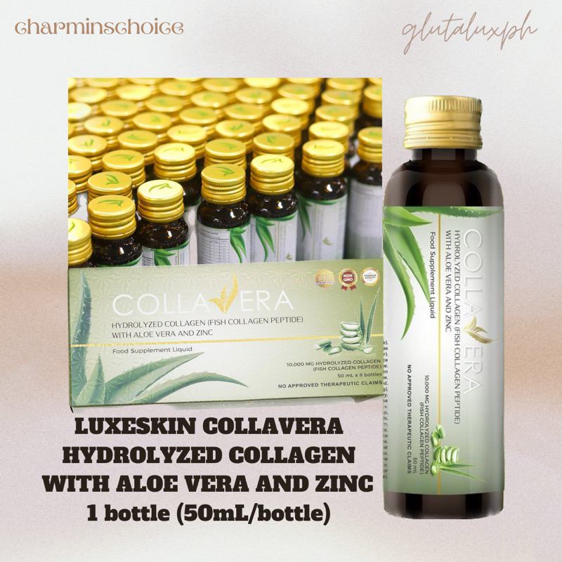 LuxeSkin COLLAVERA HYDROLYZED COLLAGEN with ALOE VERA and ZINC (1