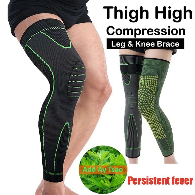 Compression Knee Pads Support Lengthen Stripe Sport Sleeve Protector