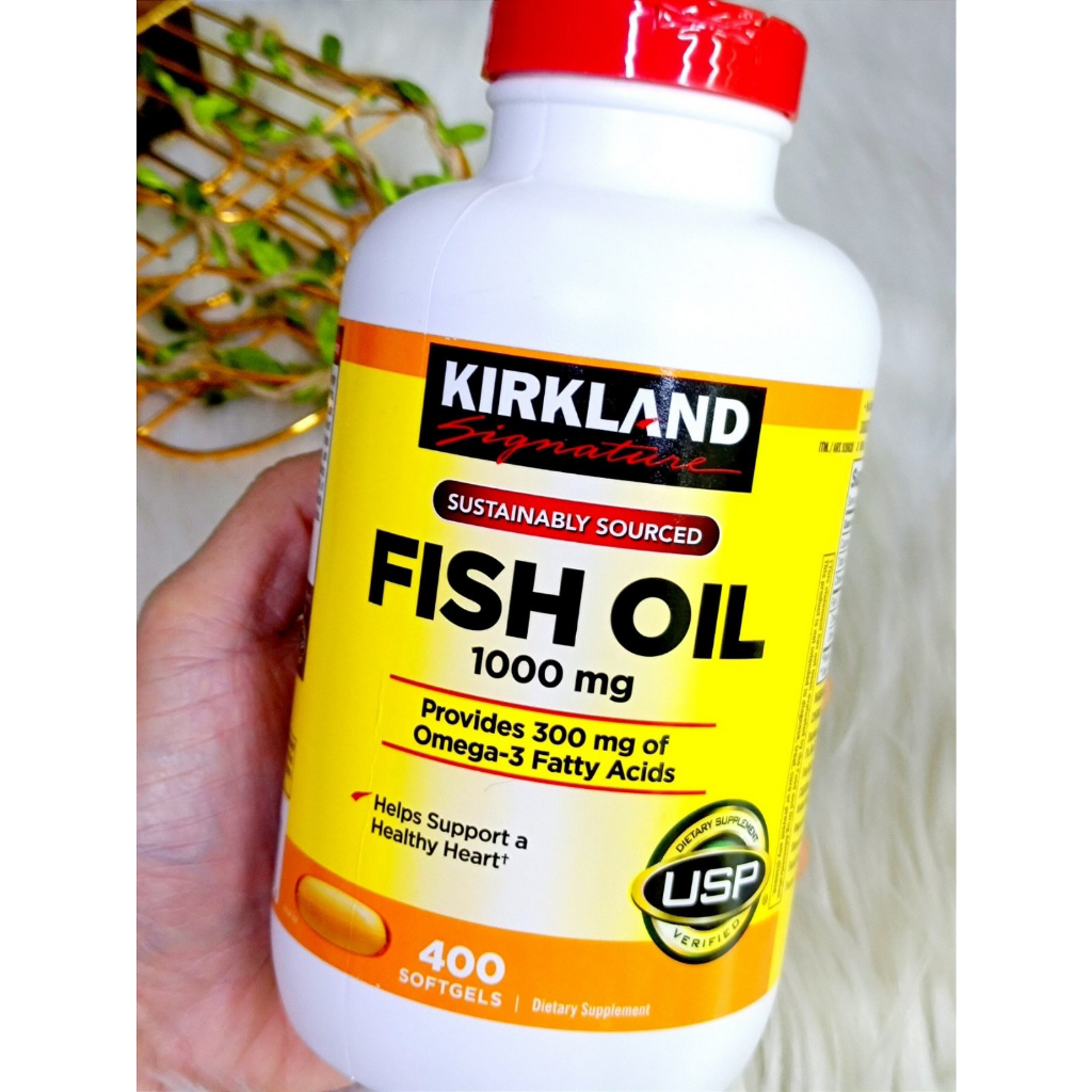 Kirkland Fish Oil 1000mg x400 Softgels Shopee Philippines