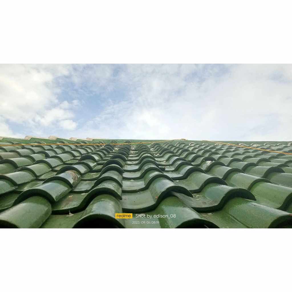 Glazed Green Clay Roof Tile (Profile 2) Shopee Philippines