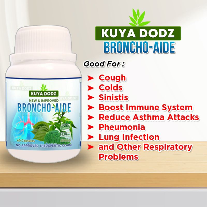 bronchoaide for cough with plem, hard cough or asthma kuya dodz herbal