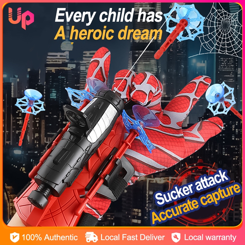 Spider Man Glove Web Shooter Dart Blaster Cosplay Glove Hero Launcher ...