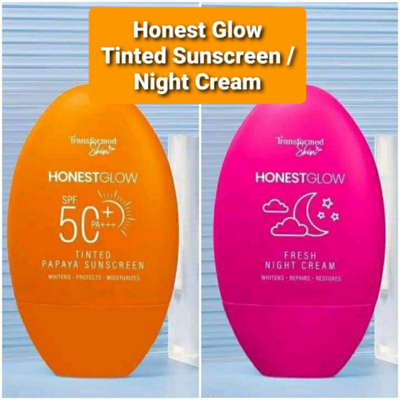 Honest Glow | Night Cream | Tinted Sunscreen (50g) | Shopee Philippines