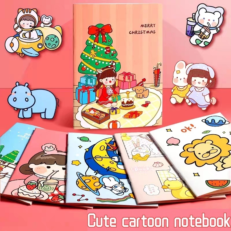 Cartoon Mini Portable Notepad Easy-to-carry mini notebook Workbook ...