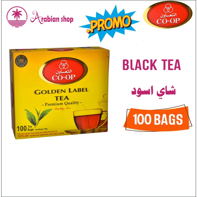 Arabain shop COOP black tea (100 tea bags) Shopee Philippines