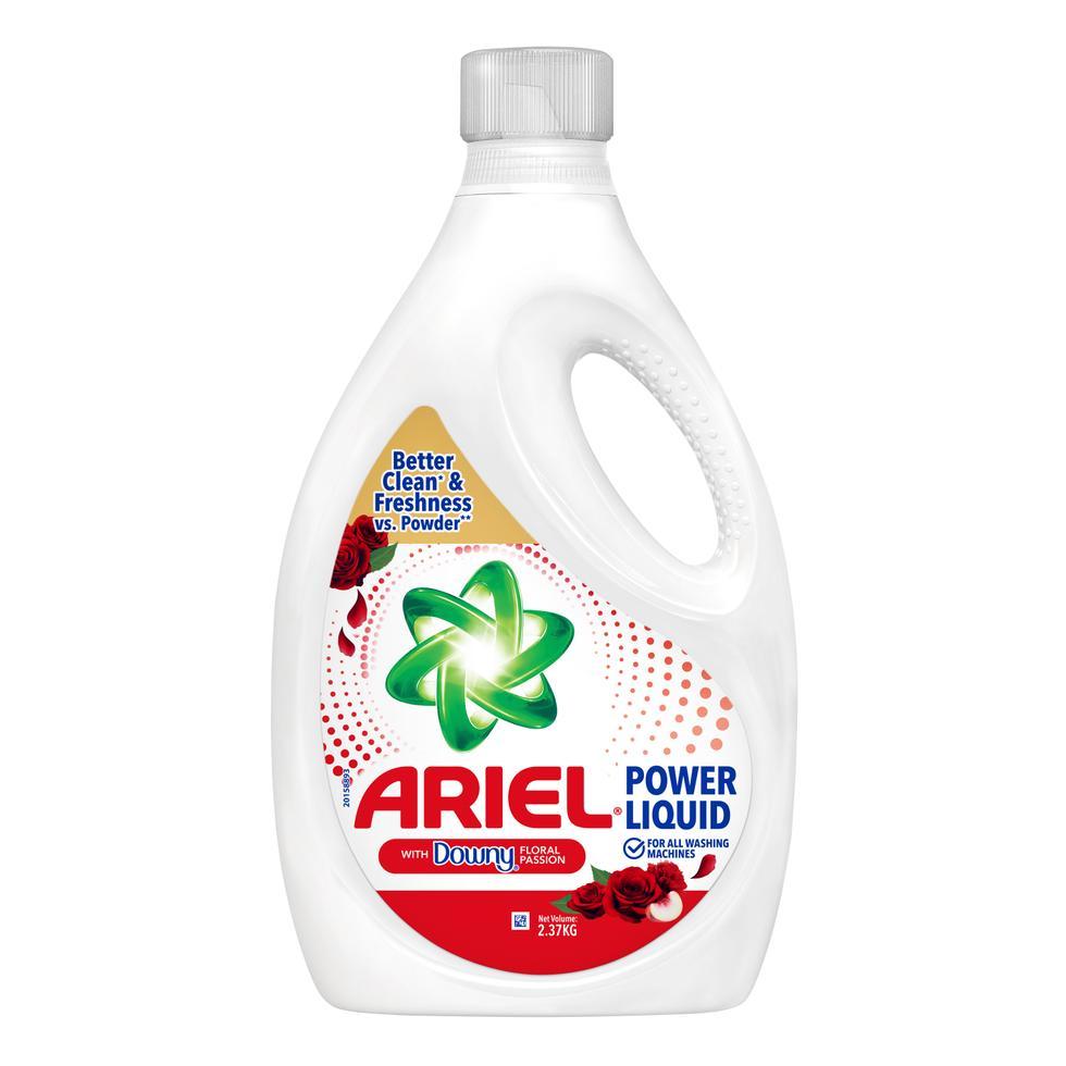 Ariel Liquid Laundry Detergent With Downy Floral Passion 2.37Kg Bottle