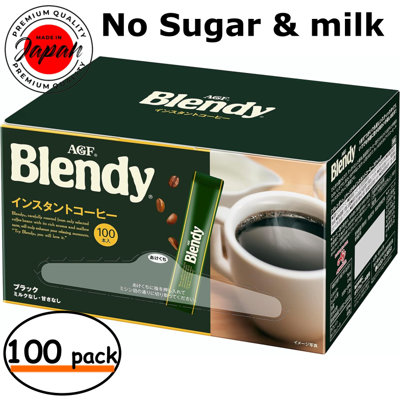 AGF Blendy Stick Black (100 sticks) Instant coffee, dissolves in water