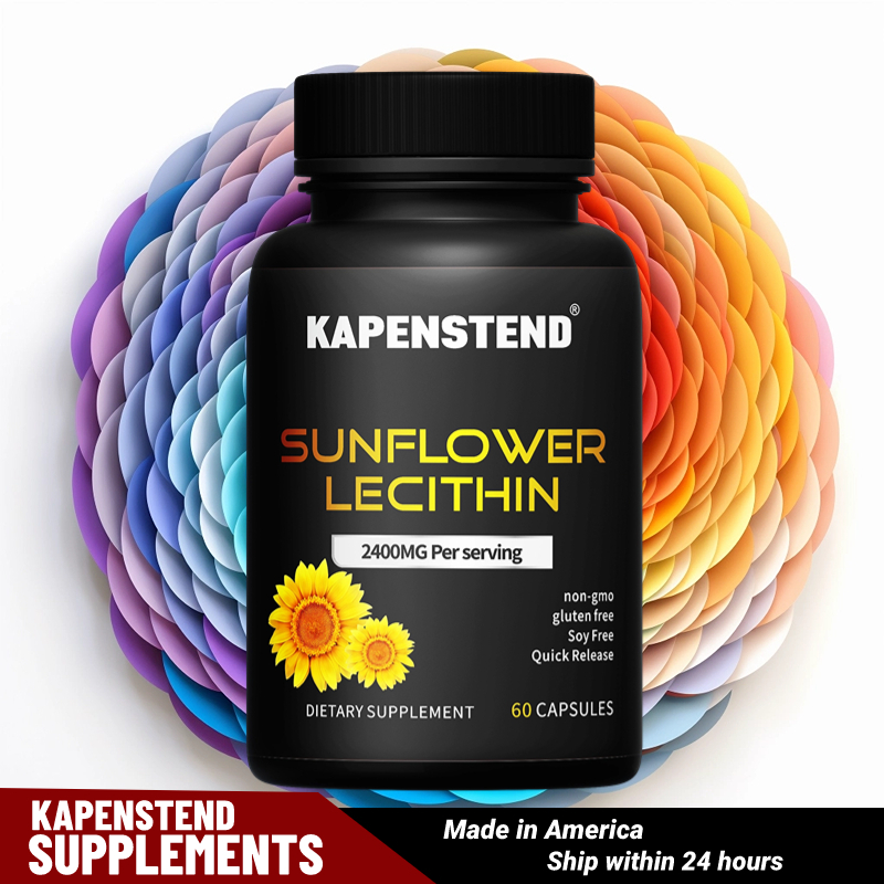 Sunflower Lecithin Capsules Heart Support Unblock Clogs,Enhance