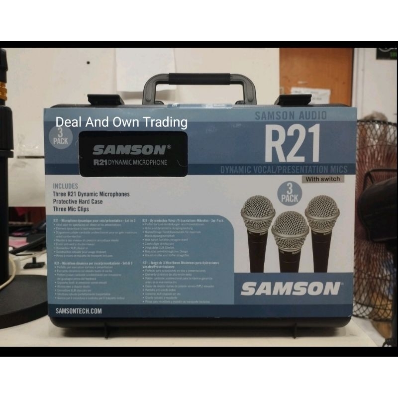 Samson R21 w Switch 3 in 1 Pack Microphone Shopee Philippines