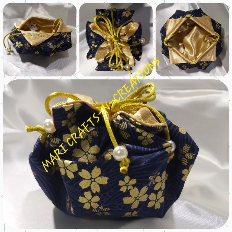 Origami Omiyage Japanese Drawstring Pouch, Handmade | Shopee Philippines