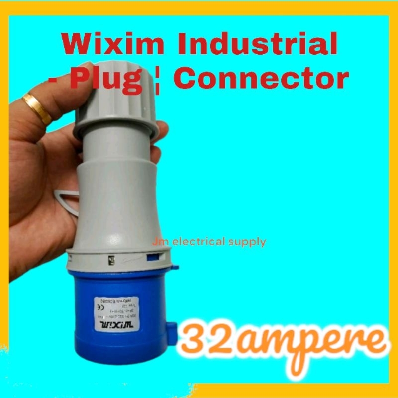 Wixim Industrial Plug -Connector 32A, BIR REGISTERED ® | Shopee Philippines