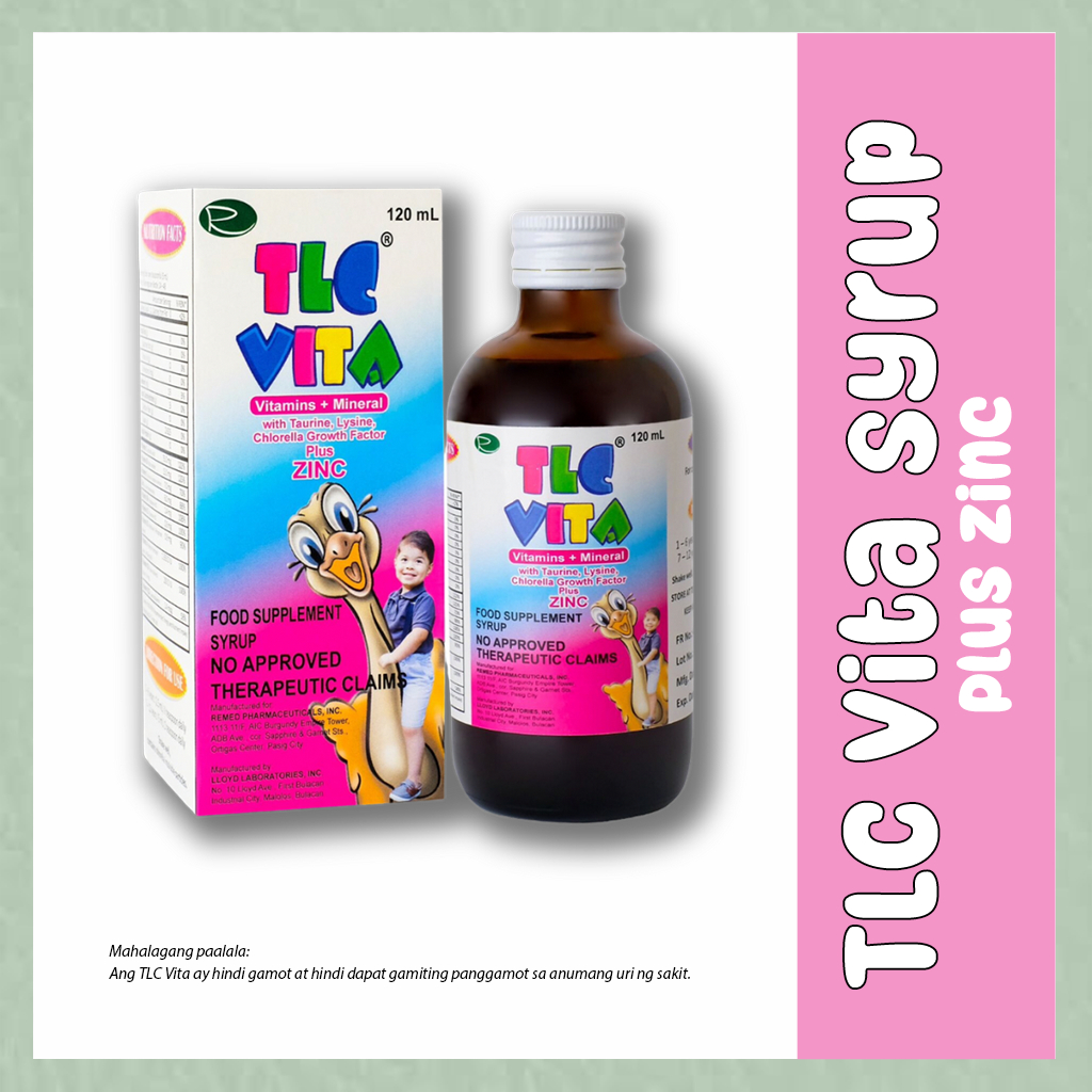 TLC VITA SYRUP W/ ZINC (Multivitamin For Children For Overall Health