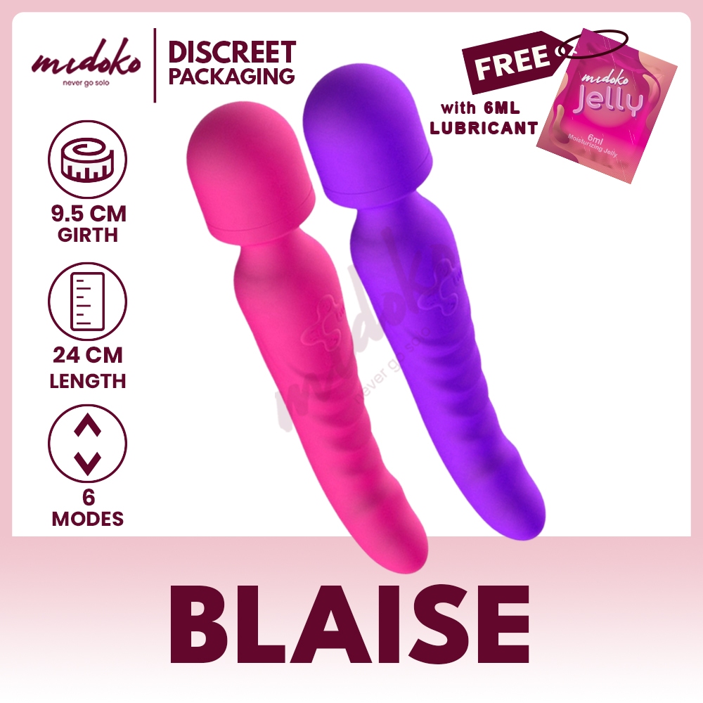 Midoko Multi Speed Dual Fairy Wand Vibrator with Dildo for Girls Sex Toys  for Woman | Shopee Philippines