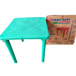 MONOBLOCK TABLE 4 SEATER SQUARE TABLE J&T Heavy Duty Monobloc Table ...