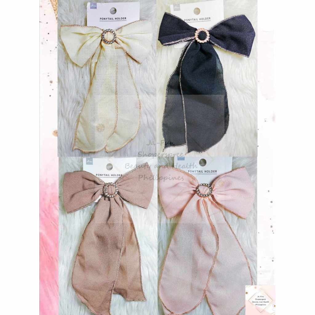HAIR PONY RIBBON DIAMOND HAIR PONYTAIL HAIR ACCESSORIES ( DAISO JAPAN ...