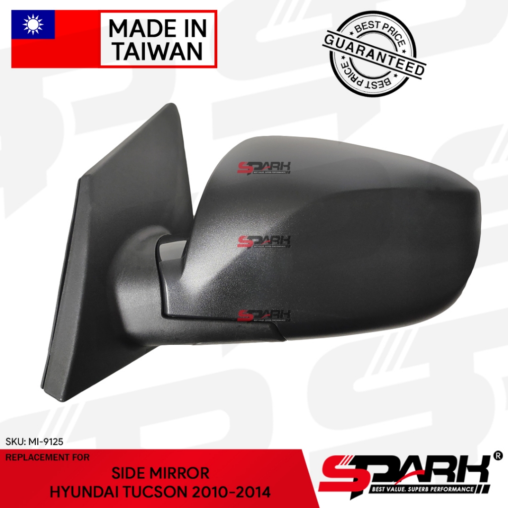 Side Mirror 2016-2018 For Hyundai Tucson Black Right Side 10Pin Blind Spot BSM s