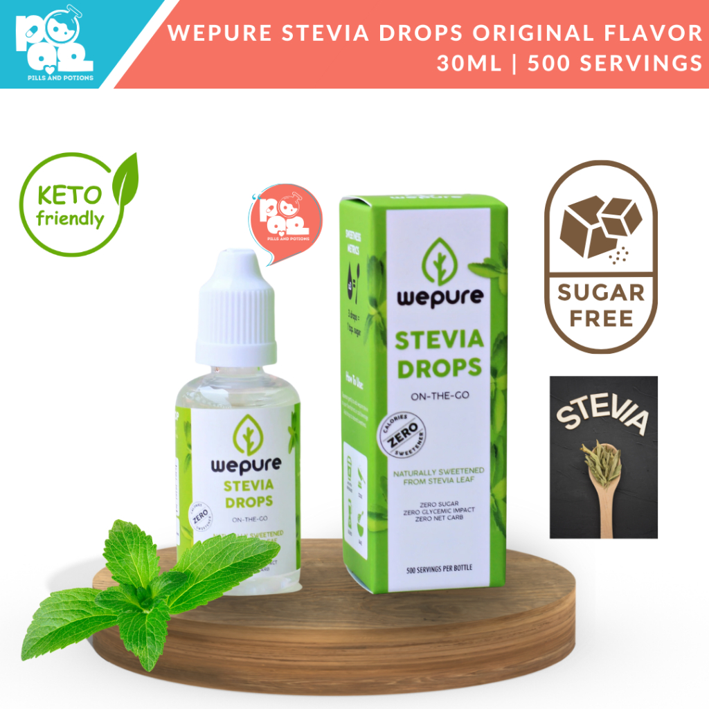 Pills & Potion 30ml WEPURE Stevia 500 Servings, ZeroCal Keto