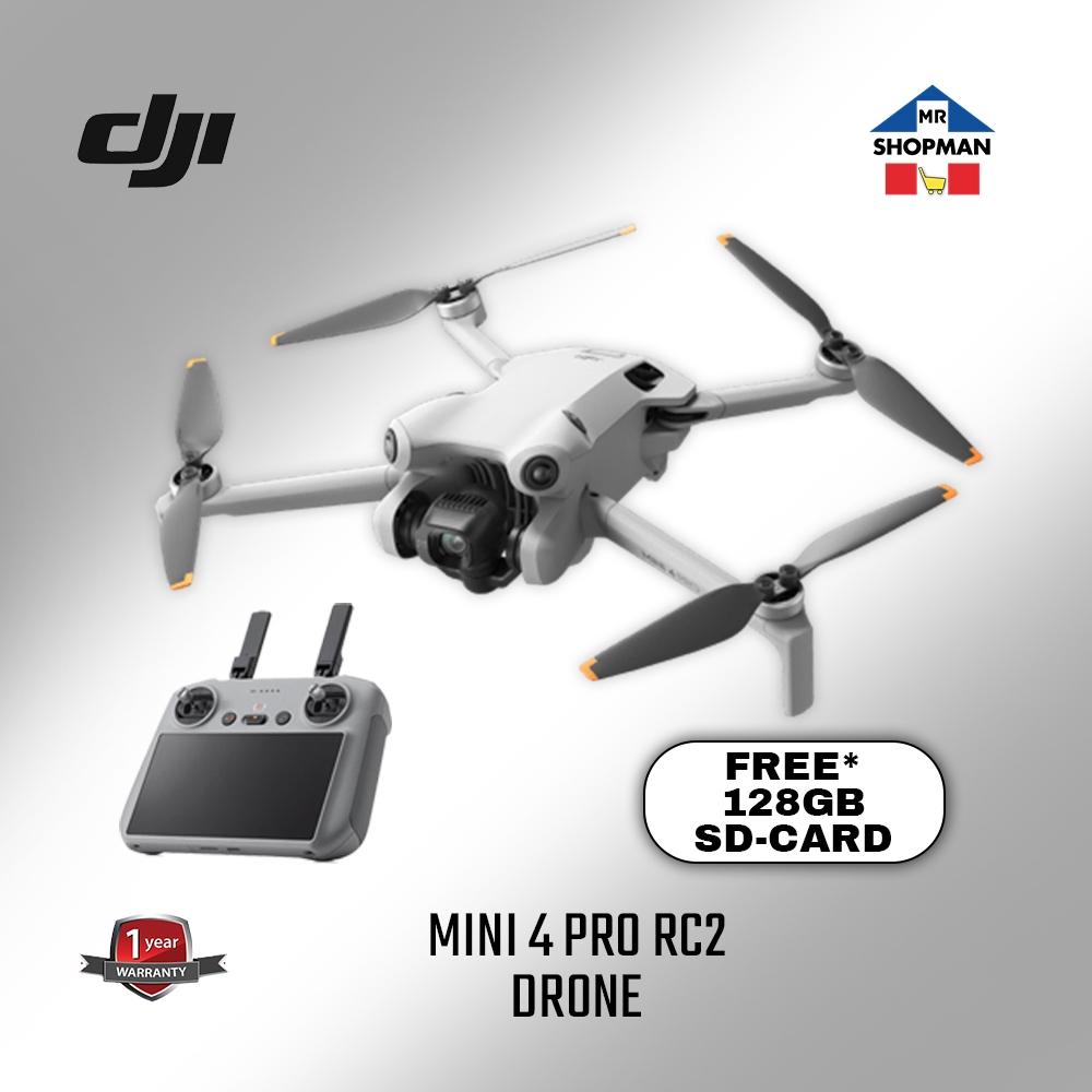 Dji Mini 4 Pro Fly More Combo Plus Rc2 Free 128gb Sd Card Camera Drone Shopee Philippines 