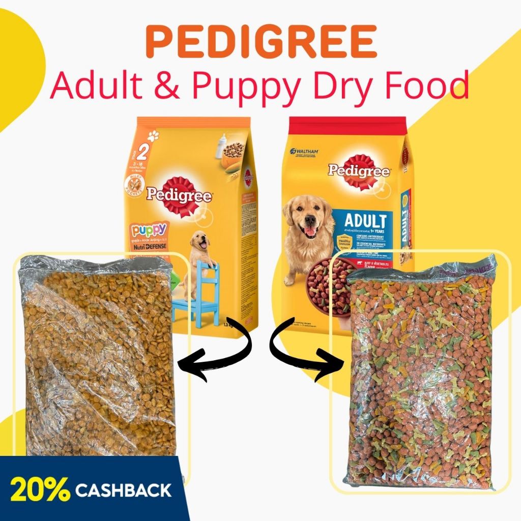 PEDIGREE Adult & Puppy Dry Food for Dogs 1kg Shopee Philippines