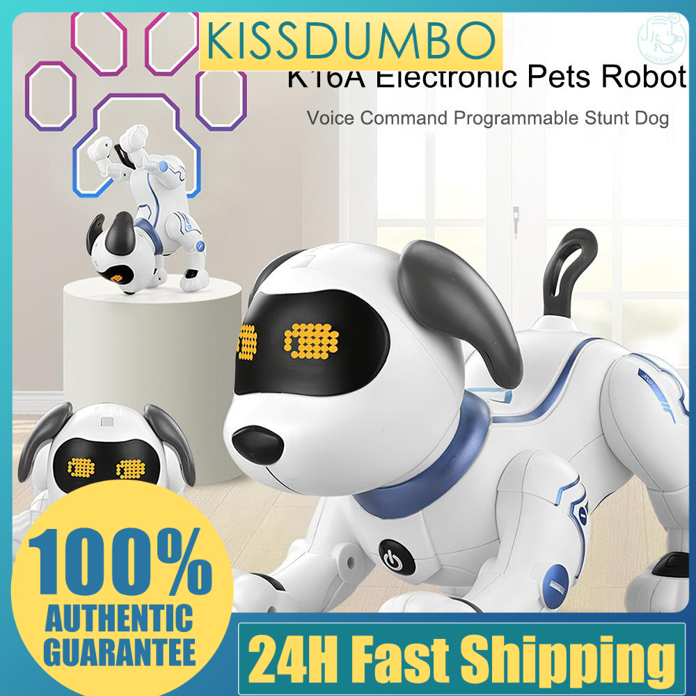 Electronic robot dog voice commands Programmable touch sensitive music