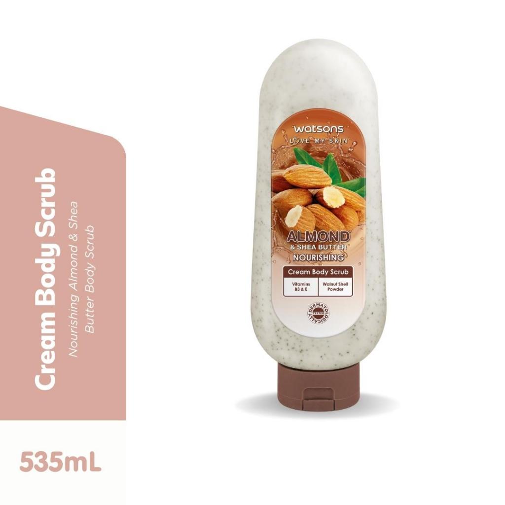 WATSONS LOVE MY SKIN Almond & Shea Butter Nourishing Cream Body Scrub