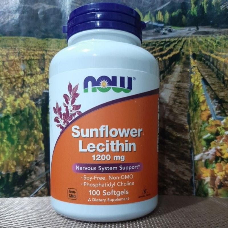 Sunflower Lecithin 1200mg 100 Softgels EXPIRY June 2025 Nervous System