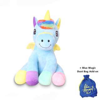 Unicorn stuffed shop toy blue magic