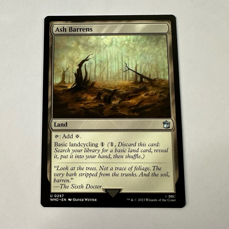 Ash Barrens Doctor Who Cmm Commander Masters Land Colorless