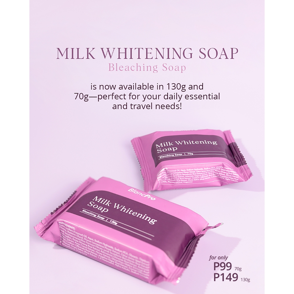 BlancPro Milk Whitening Soap (Bleaching Soap) Shopee Philippines
