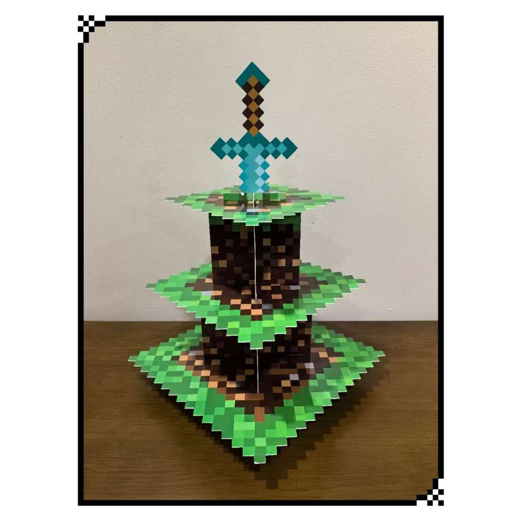 cake Stand Game pixel scene Three Layers Cupcake Stand birthday party ...