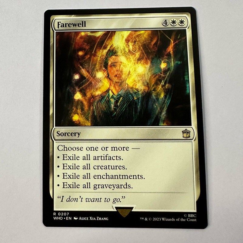 Final Fantasy Magic: The Gathering - Farewell (365) - Showcase Foil -  Kamigawa: Neon Dynasty - Rare White Sorcery Neon Dynasty Showcase Card