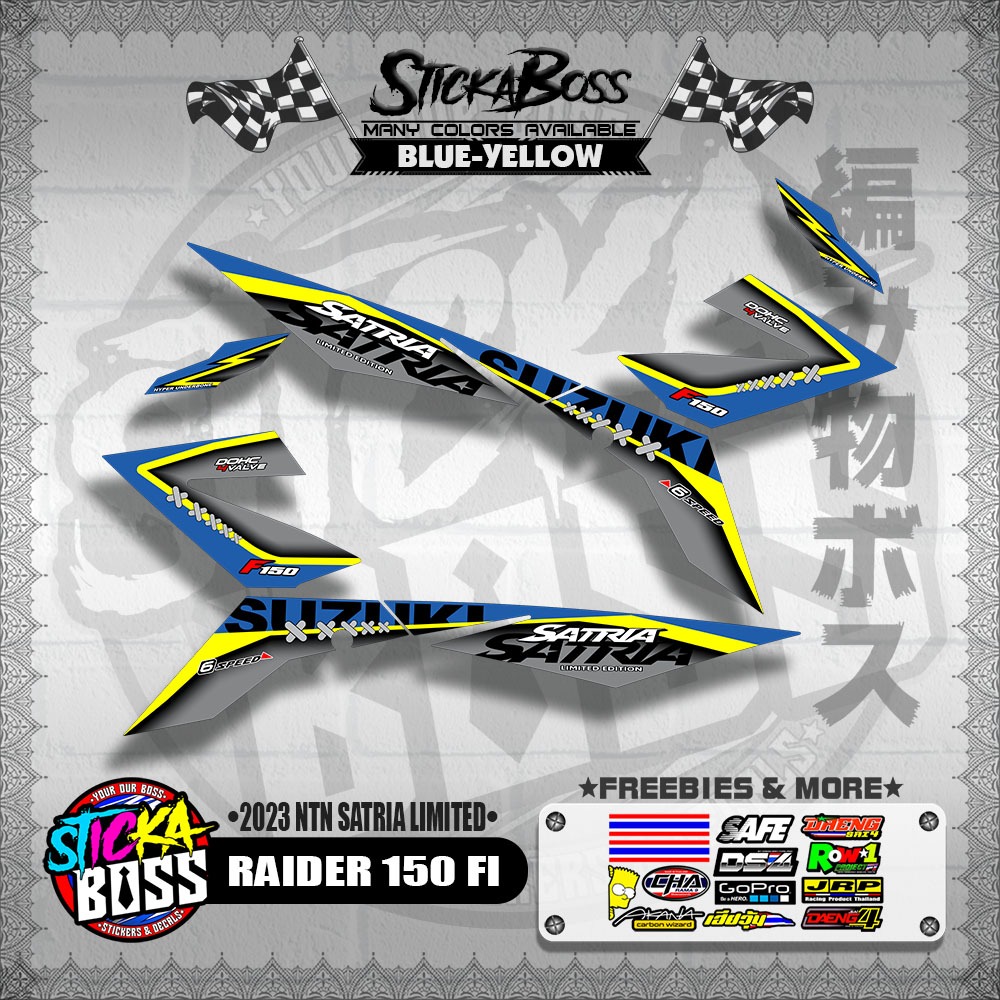 STICKER DECALS for RAIDER 150 FI (RFI20NTSALI) By STICKABOSS (SOFIE ...