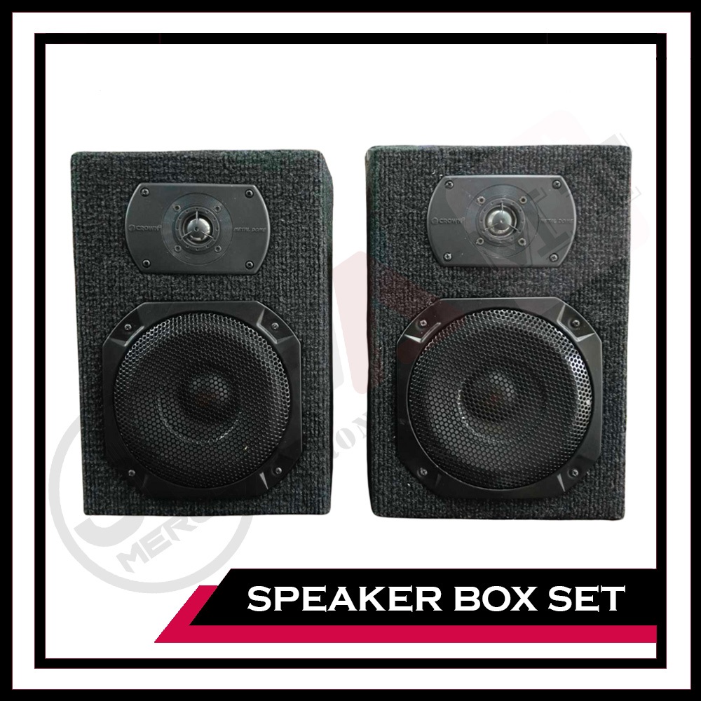 Crown 6" PROPW620SQM 200 watts Speaker + PROKMDT135 Dome Tweeter