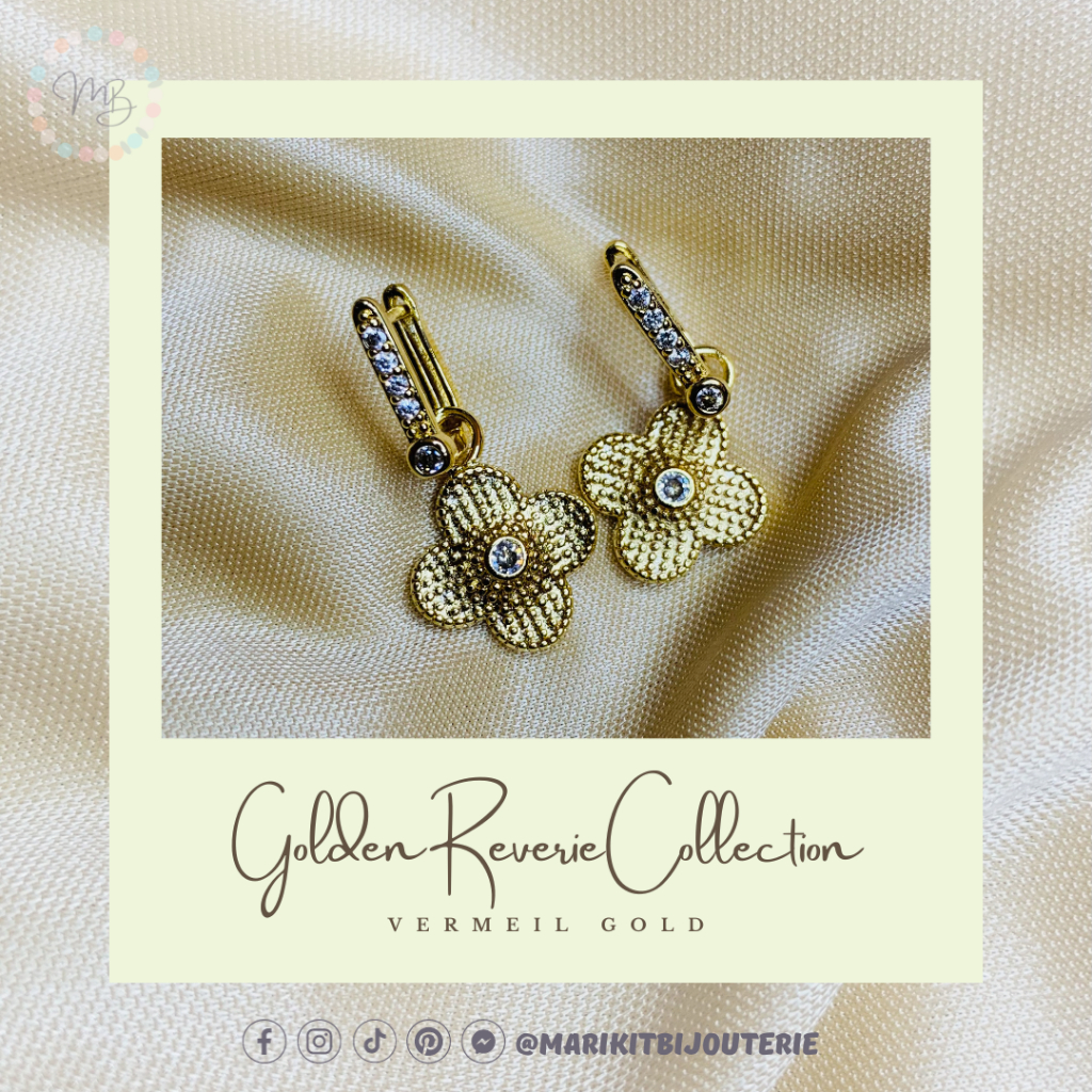 Vermeil Gold Earrings NonTarnish High Quality Shopee Philippines