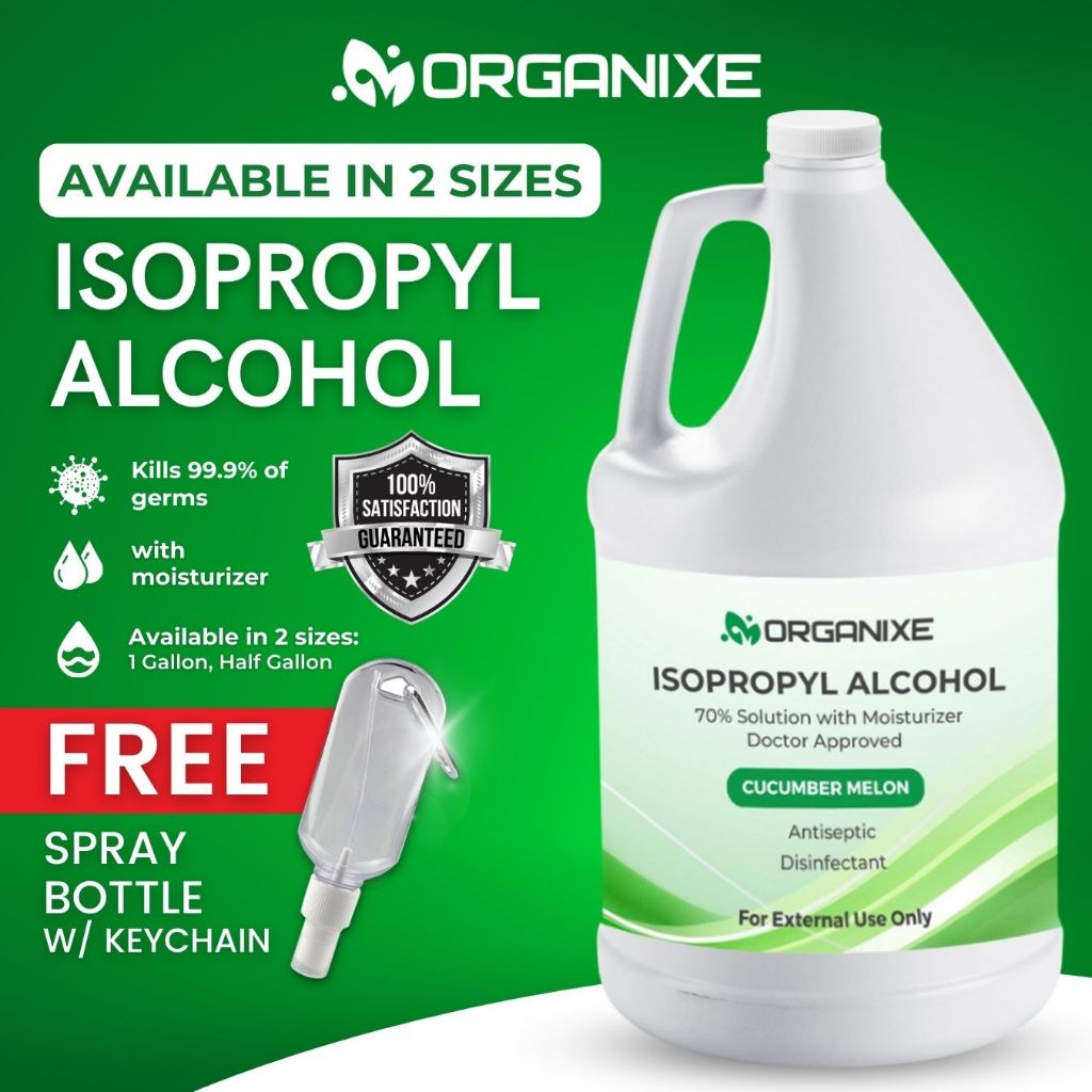 Organixe Isopropyl Alcohol 70 FREE Spray Bottle Antiseptic